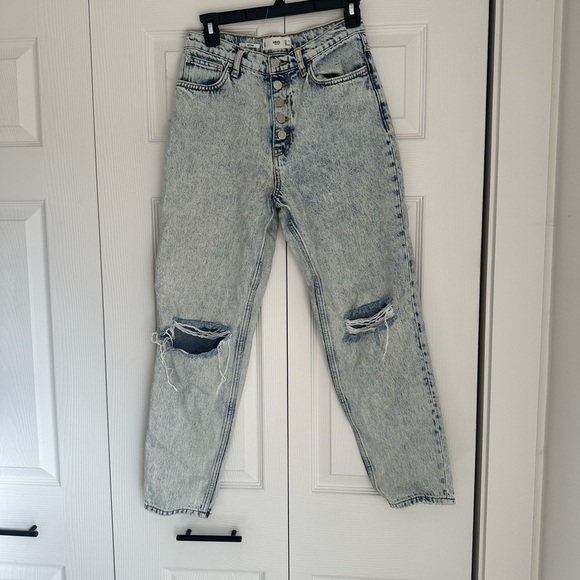 Mango MNG MOM Denim Jeans Button Fly - Picture 6 of 7